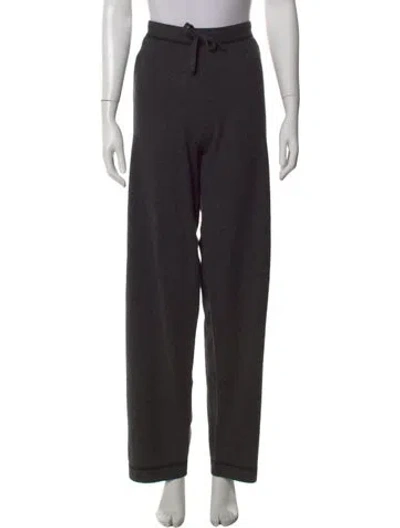 Pre-owned Neiman Marcus Cashmere Straight Leg Pants In Brown
