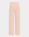 Neiman Marcus Cashmere Straight-leg Pants In Pink