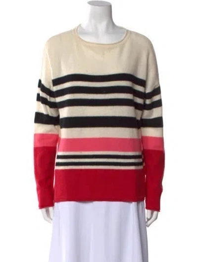 Pre-owned Neiman Marcus Cashmere Striped Sweater