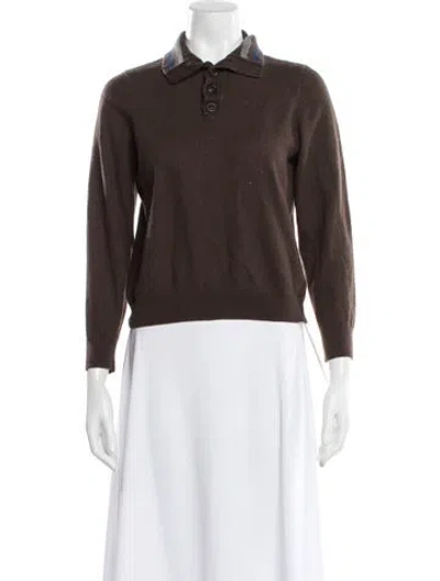 Pre-owned Neiman Marcus Cashmere Sweater In Brown
