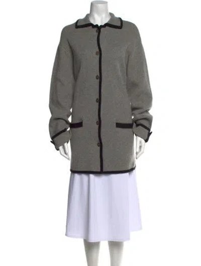 Pre-owned Neiman Marcus Cashmere Sweater In Gray