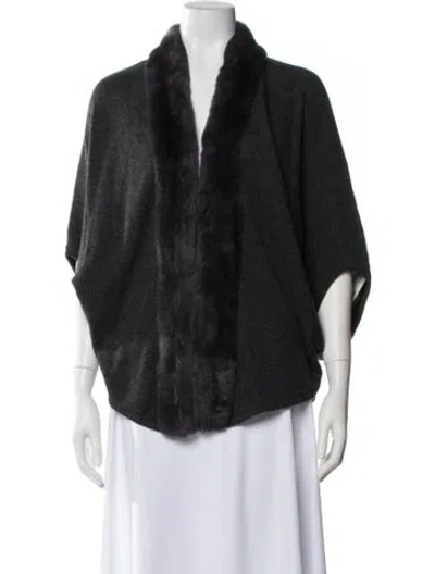 Pre-owned Neiman Marcus Cashmere Sweater In Gray