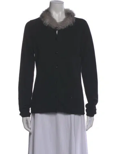 Pre-owned Neiman Marcus Cashmere Sweater In Gray