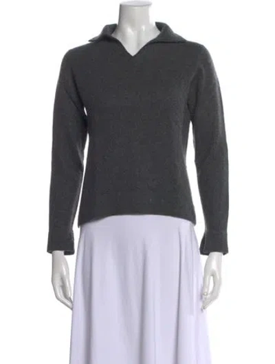 Pre-owned Neiman Marcus Cashmere Sweater In Gray