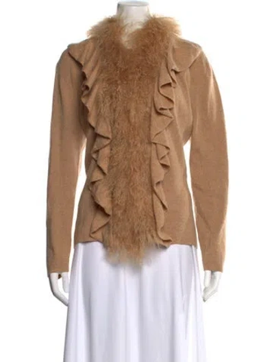 Pre-owned Neiman Marcus Cashmere Sweater In Neutral