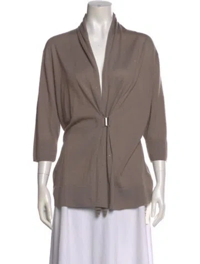 Pre-owned Neiman Marcus Cashmere Sweater In Neutral