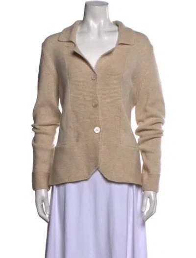 Pre-owned Neiman Marcus Cashmere Sweater In Neutrals
