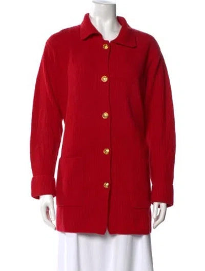 Pre-owned Neiman Marcus Cashmere Sweater In Red