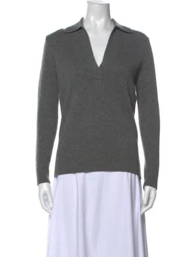 Pre-owned Neiman Marcus Cashmere Sweater W/ Tags In Gray