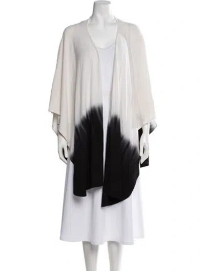 Pre-owned Neiman Marcus Cashmere Tie-dye Print Sweater In Neutrals