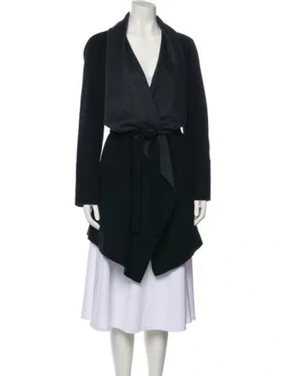 Pre-owned Neiman Marcus Cashmere Trench Coat In Black