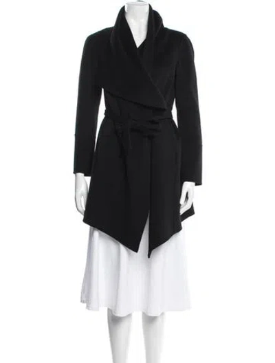 Pre-owned Neiman Marcus Cashmere Trench Coat In Black
