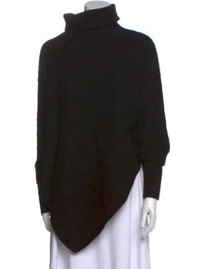 Pre-owned Neiman Marcus Cashmere Turtleneck Sweater In Black