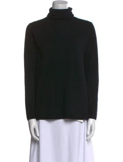 Pre-owned Neiman Marcus Cashmere Turtleneck Sweater In Black