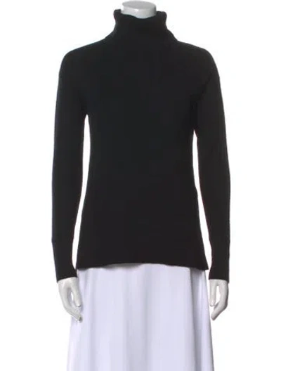 Pre-owned Neiman Marcus Cashmere Turtleneck Sweater In Black