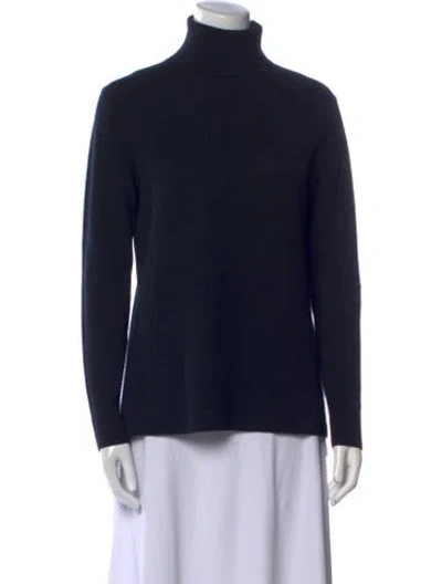 Pre-owned Neiman Marcus Cashmere Turtleneck Sweater In Black