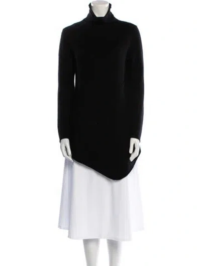 Pre-owned Neiman Marcus Cashmere Turtleneck Sweater In Black