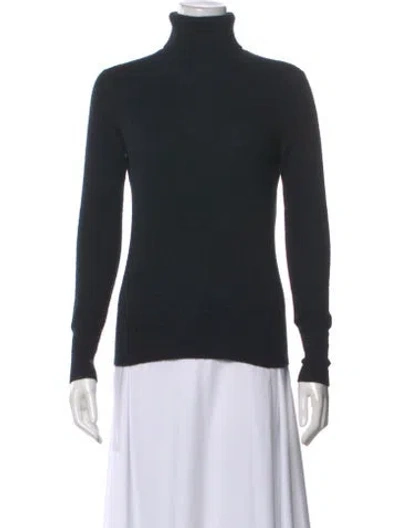 Pre-owned Neiman Marcus Cashmere Turtleneck Sweater In Black