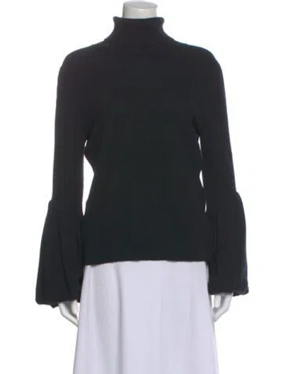Pre-owned Neiman Marcus Cashmere Turtleneck Sweater In Black