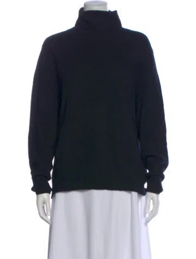 Pre-owned Neiman Marcus Cashmere Turtleneck Sweater In Black