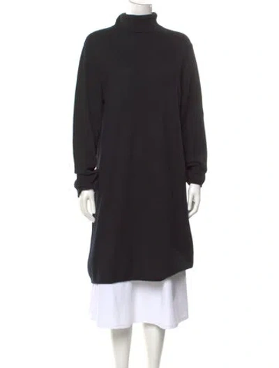 Pre-owned Neiman Marcus Cashmere Turtleneck Sweater In Black