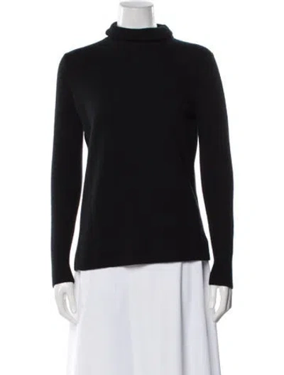Pre-owned Neiman Marcus Cashmere Turtleneck Sweater In Black