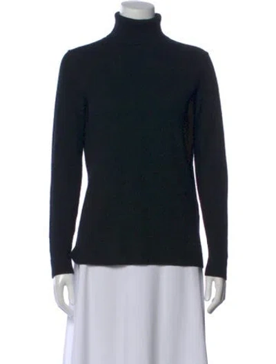 Pre-owned Neiman Marcus Cashmere Turtleneck Sweater In Black
