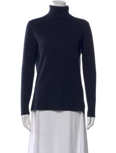 Pre-owned Neiman Marcus Cashmere Turtleneck Sweater In Black