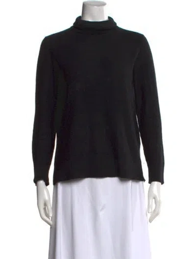 Pre-owned Neiman Marcus Cashmere Turtleneck Sweater In Black