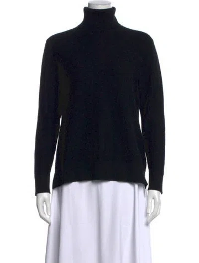 Pre-owned Neiman Marcus Cashmere Turtleneck Sweater In Black