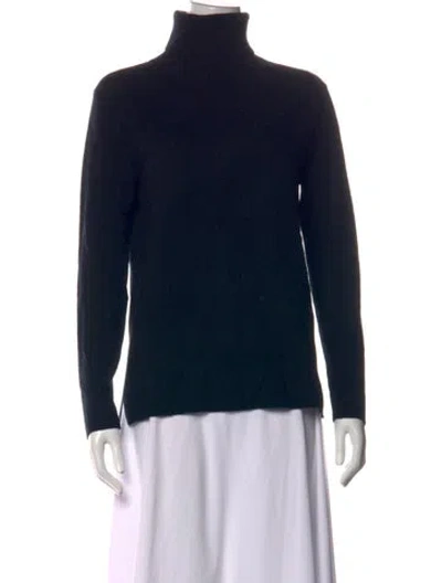 Pre-owned Neiman Marcus Cashmere Turtleneck Sweater In Black