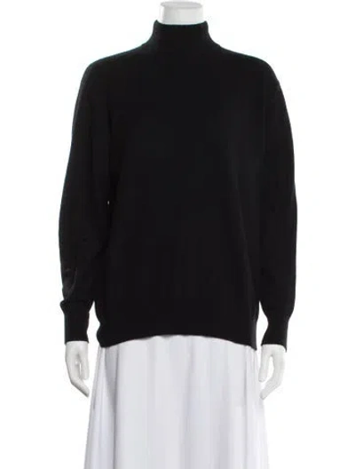 Pre-owned Neiman Marcus Cashmere Turtleneck Sweater In Black