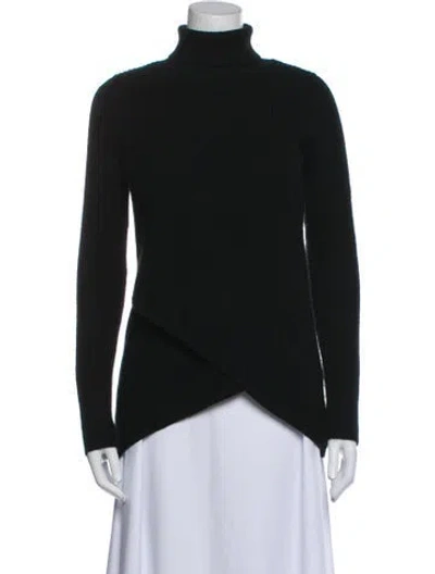 Pre-owned Neiman Marcus Cashmere Turtleneck Sweater In Blue