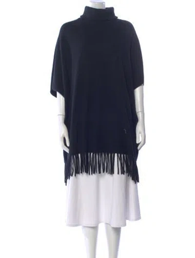 Pre-owned Neiman Marcus Cashmere Turtleneck Sweater In Blue