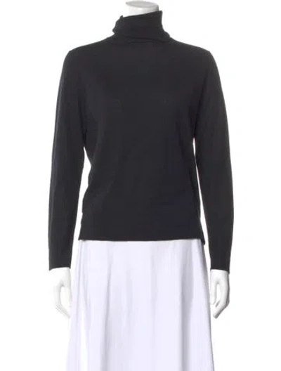 Pre-owned Neiman Marcus Cashmere Turtleneck Sweater In Gray