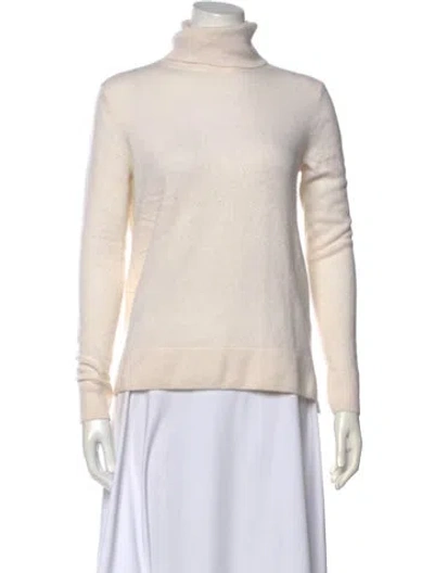 Pre-owned Neiman Marcus Cashmere Turtleneck Sweater In Neutral