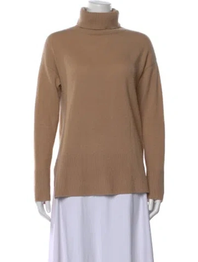 Pre-owned Neiman Marcus Cashmere Turtleneck Sweater In Neutral