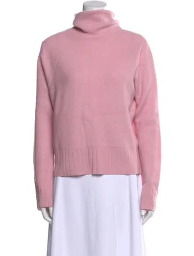 Pre-owned Neiman Marcus Cashmere Turtleneck Sweater In Purple