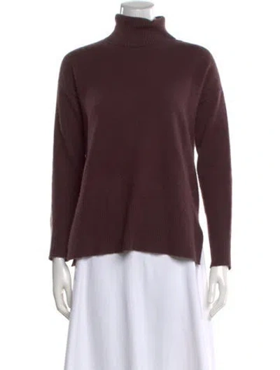 Pre-owned Neiman Marcus Cashmere Turtleneck Sweater In Red