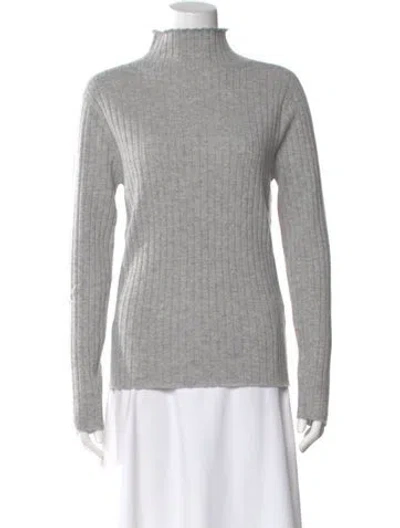 Pre-owned Neiman Marcus Cashmere Turtleneck Sweater W/ Tags In Gray