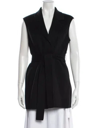Pre-owned Neiman Marcus Cashmere Vest In Black