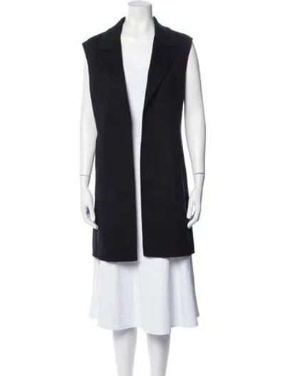 Pre-owned Neiman Marcus Cashmere Vest In Blue