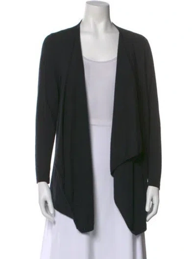 Pre-owned Neiman Marcus Cashmere V-neck Sweater In Black