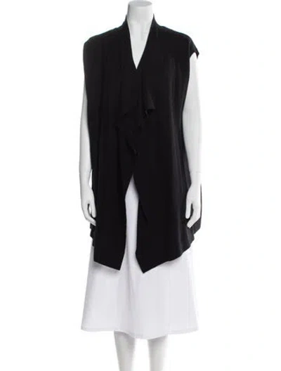 Pre-owned Neiman Marcus Cashmere V-neck Sweater In Black