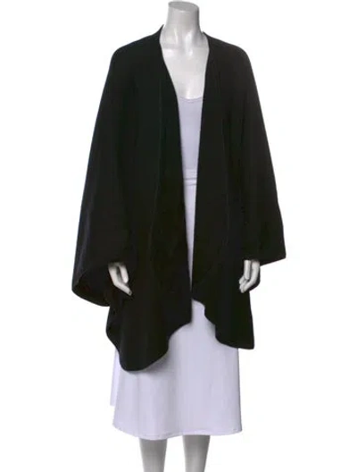 Pre-owned Neiman Marcus Cashmere V-neck Sweater In Black