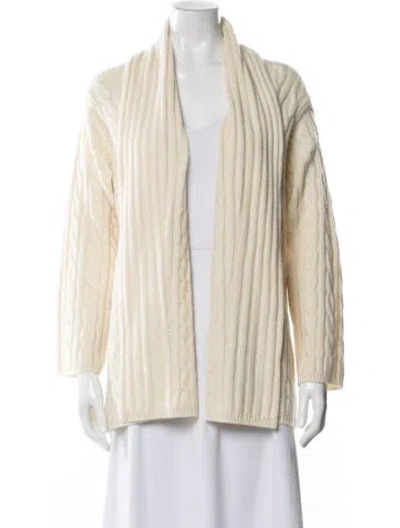 Pre-owned Neiman Marcus Cashmere V-neck Sweater In Blue