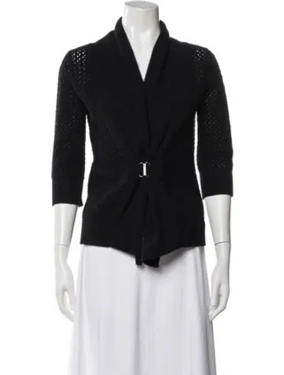 Pre-owned Neiman Marcus Cashmere V-neck Sweater In Multi