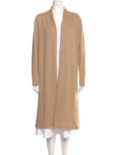 Pre-owned Neiman Marcus Cashmere V-neck Sweater In Neutral