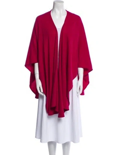 Pre-owned Neiman Marcus Cashmere V-neck Sweater In Pink