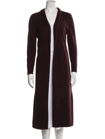 Pre-owned Neiman Marcus Cashmere V-neck Sweater In Purple